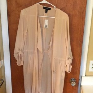 NWT FOREVER 21 BEIGE TRENCH JACKET
